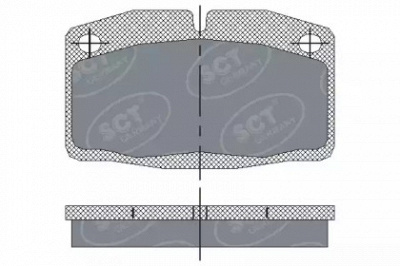 SCT GERMANY sp105pr -  Комплект тормозных колодок, дисковый тормоз